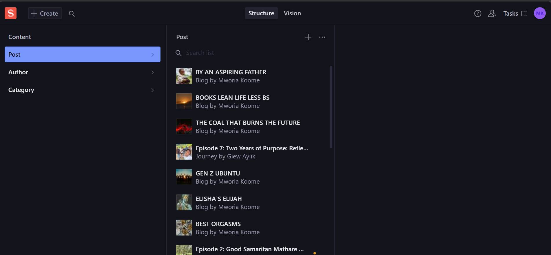 Vollta — Blog Management Software screenshot